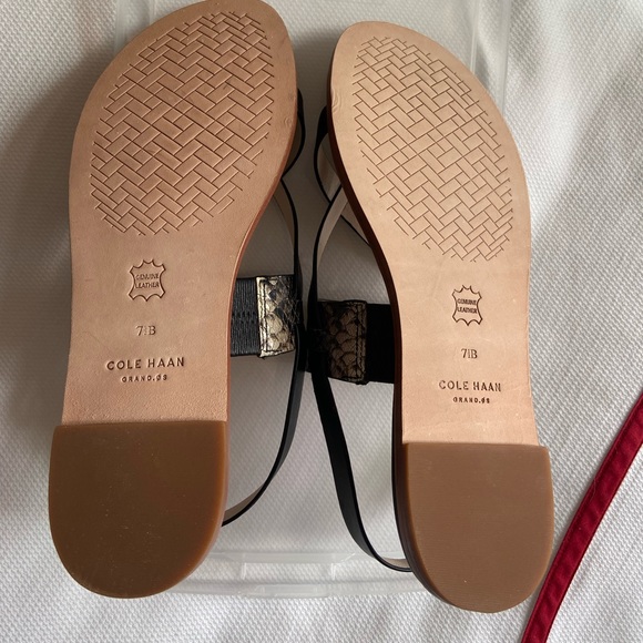 NWOT snakeskin Cole Haan sandals - Picture 5 of 7
